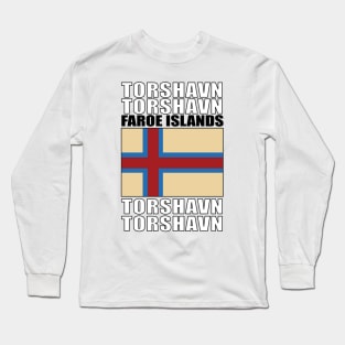 Flag of Faroe Islands Long Sleeve T-Shirt